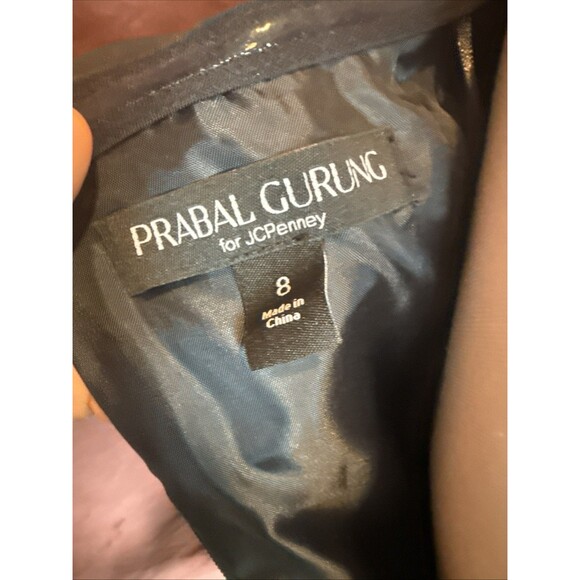 New With Tags Prabal Gurung for JCP Black Ruched Puff Sleeve Cocktail Dress 8 - Picture 7 of 8